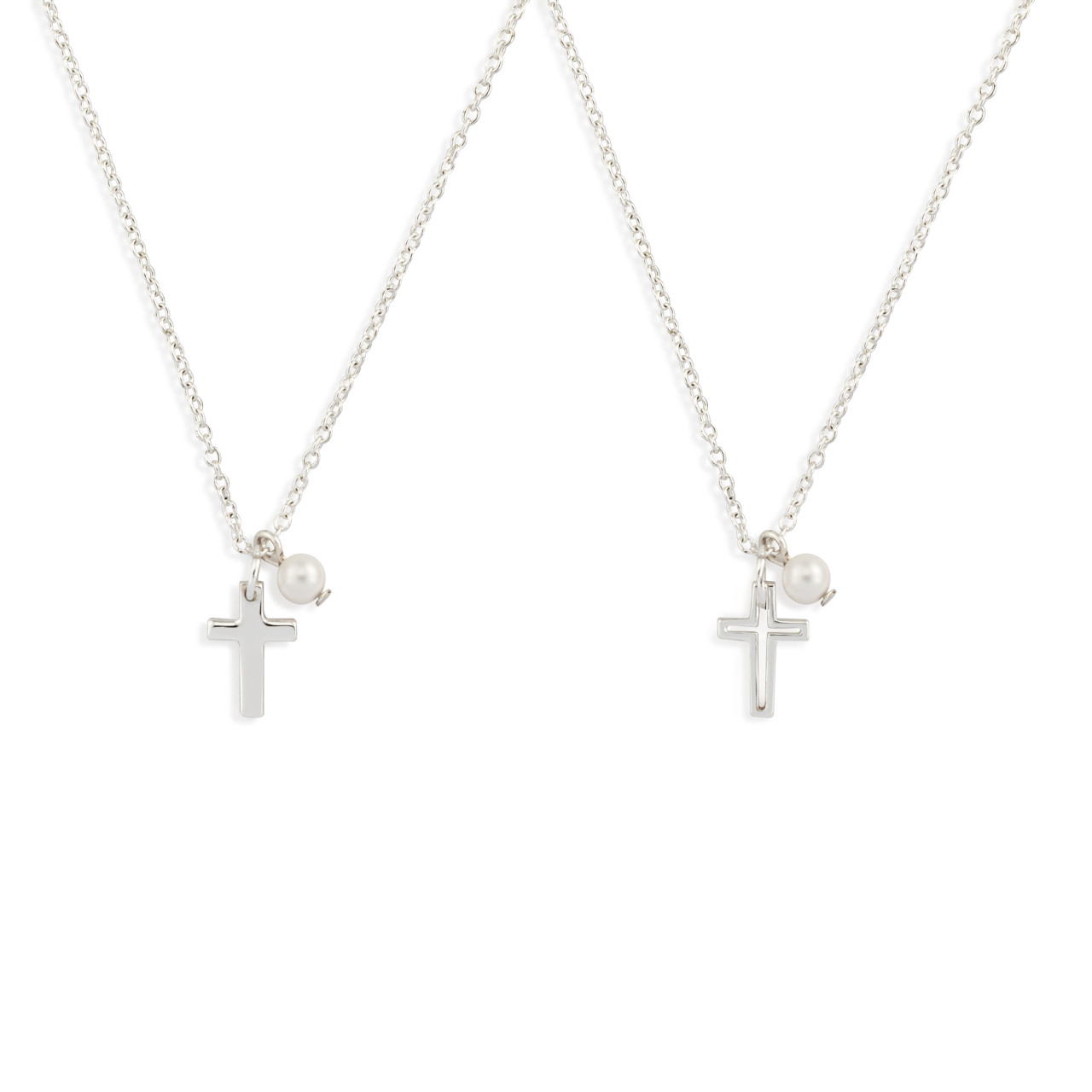 Silver Keep & Share Confirmation Necklace - 18in thumbnail