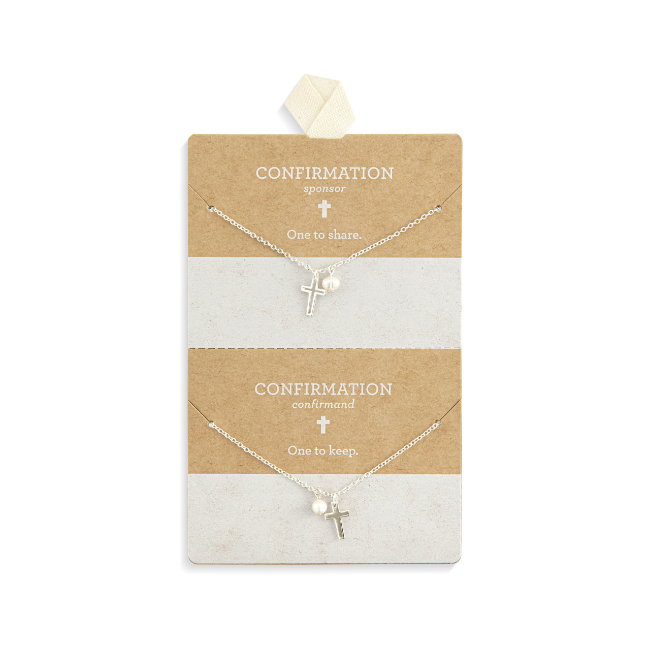 Silver Keep & Share Confirmation Necklace - 18in thumbnail