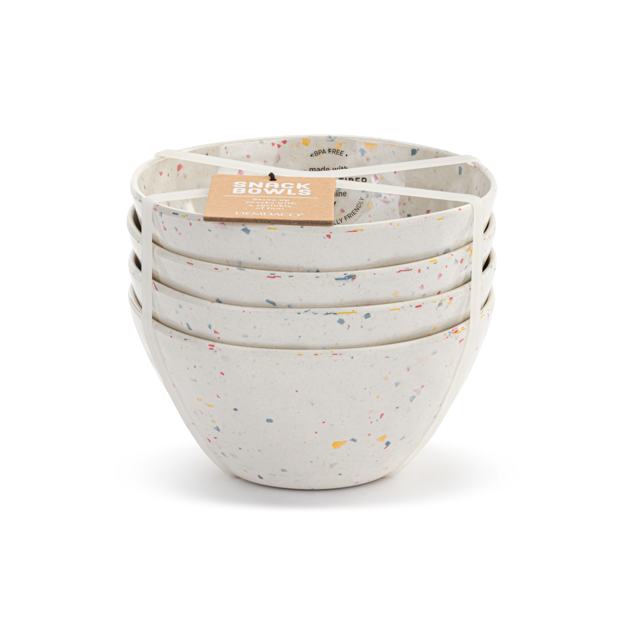 Confetti Melamine Snack Bowls Set of 4 thumbnail