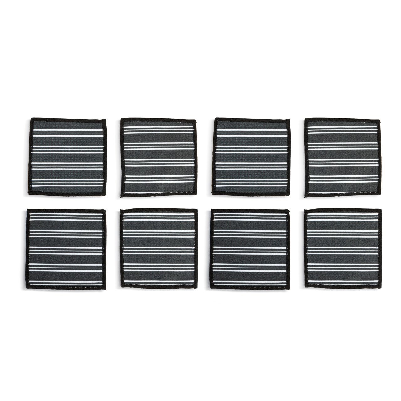 Modern Floral Absorbent Cocktail Napkins Set of 8 thumbnail