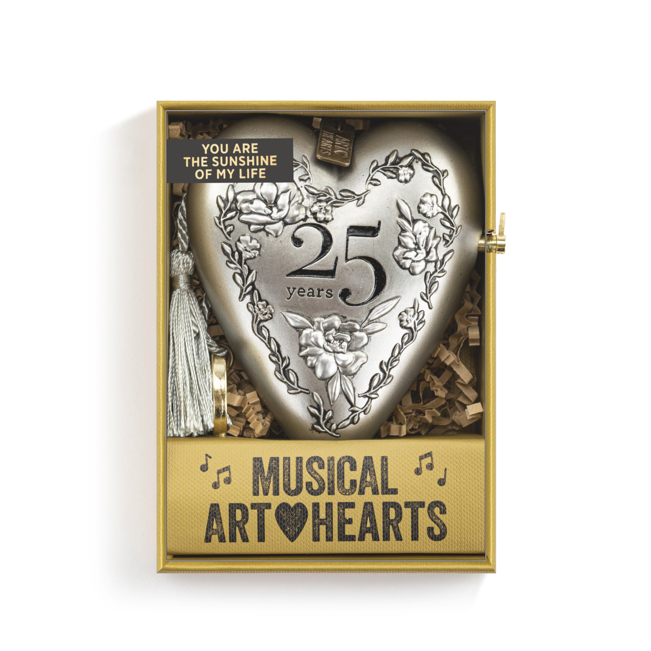 25th Anniversary Silver Musical Art Heart thumbnail