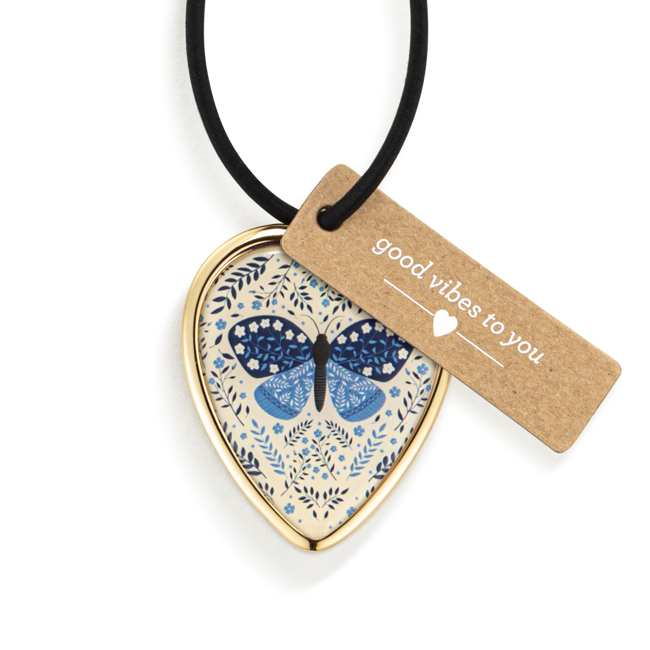 Peace Love & Joy Heart Vase Tag - 5in thumbnail