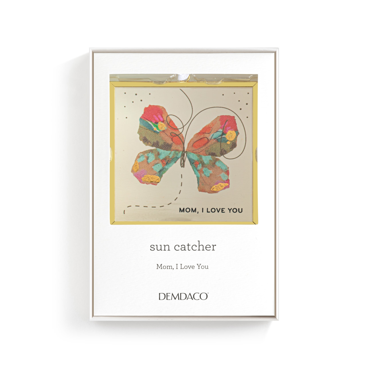 Mom I Love You Butterfly Suncatcher - 3x3in thumbnail