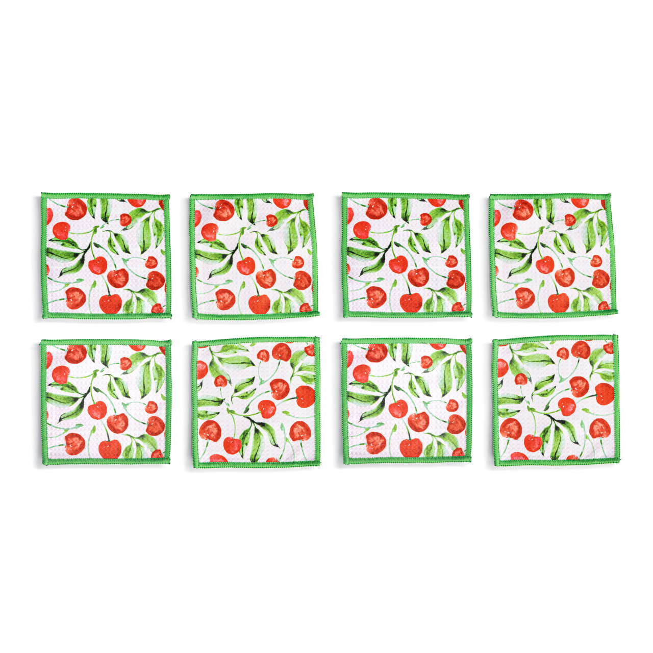 Cherries Absorbent Cocktail Napkins Set of 8 thumbnail