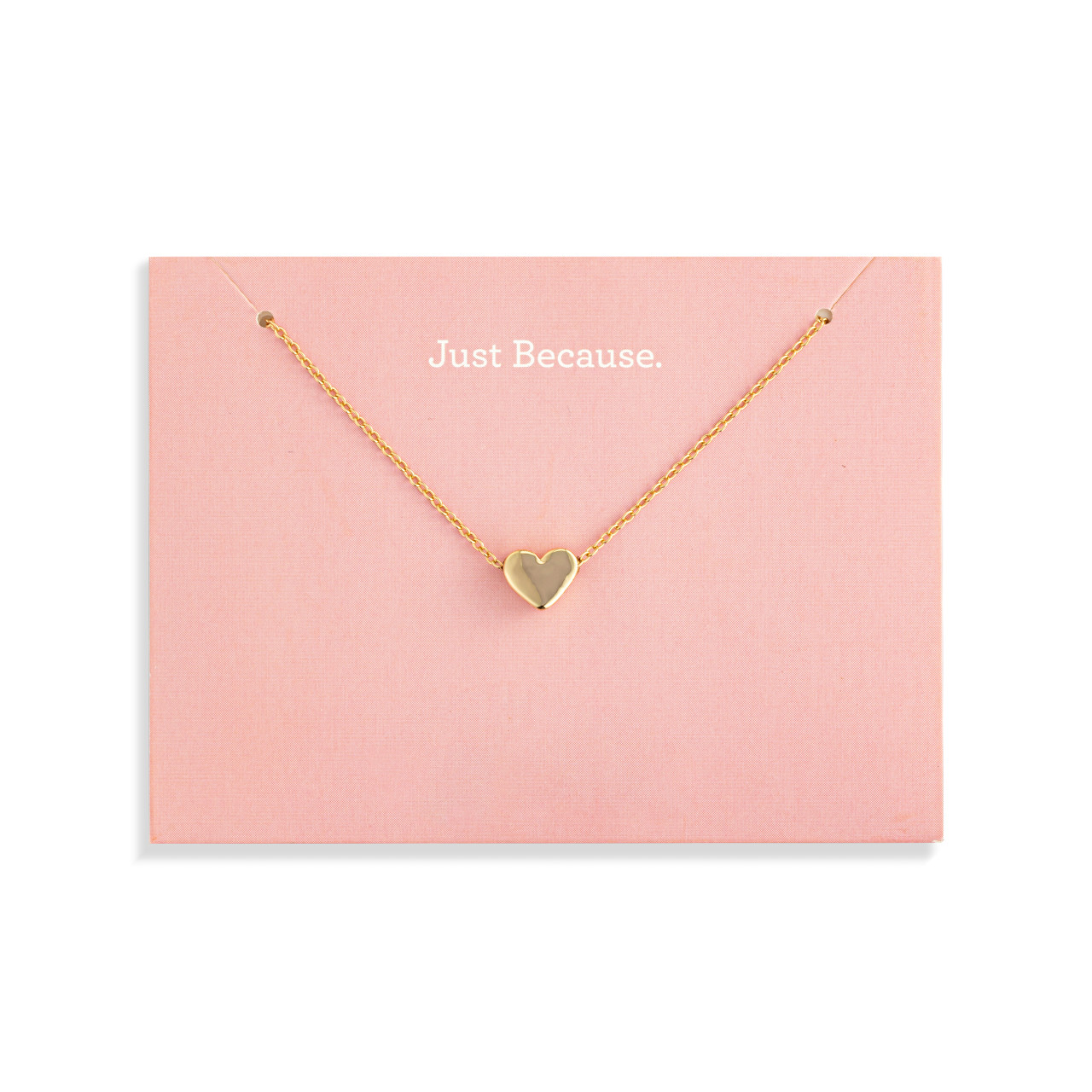 Just Because Floral Card & Gold Necklace - 16in thumbnail