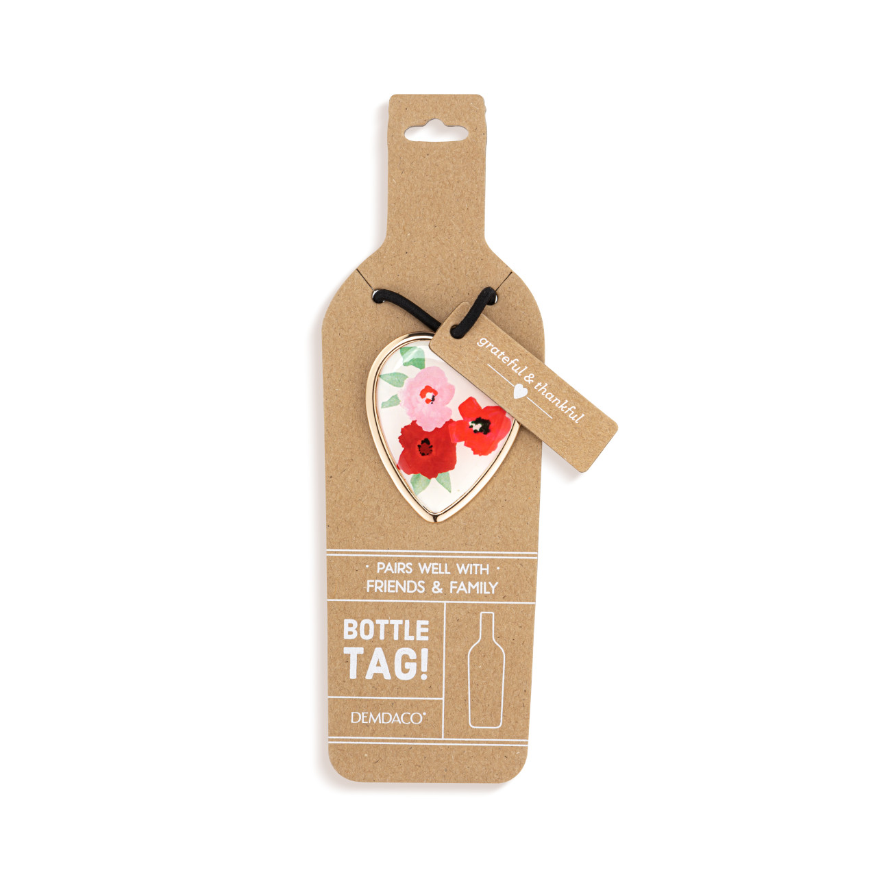 So Thankful for You Heart Bottle Tag - 2in thumbnail