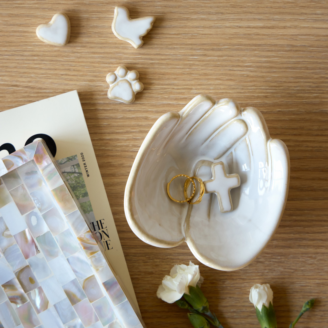 Hand in Hand Together Trinket Dish - 4x4in thumbnail