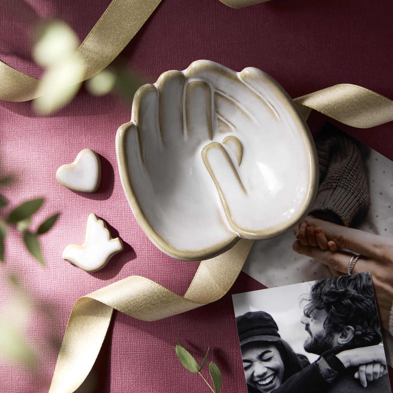 Hand in Hand Together Trinket Dish - 4x4in thumbnail