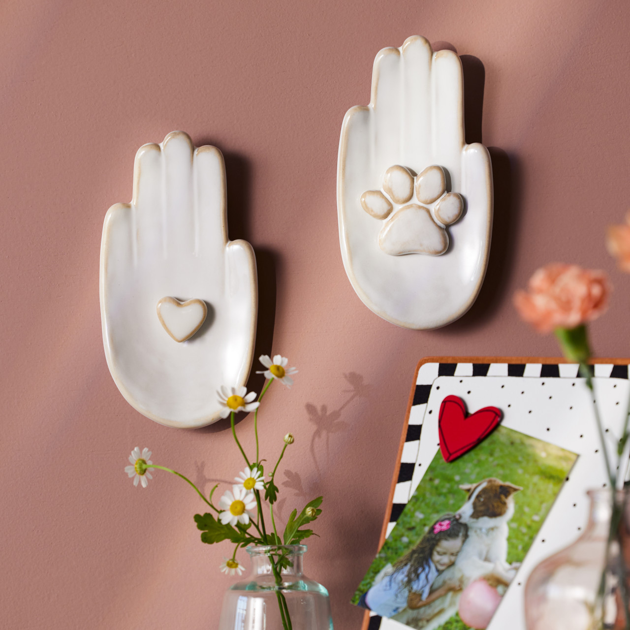 Hand in Hand Pet Wall Art - 3x6in thumbnail