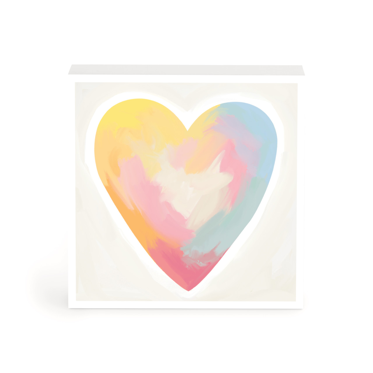 Watercolors Heart Wall Art - 4in thumbnail