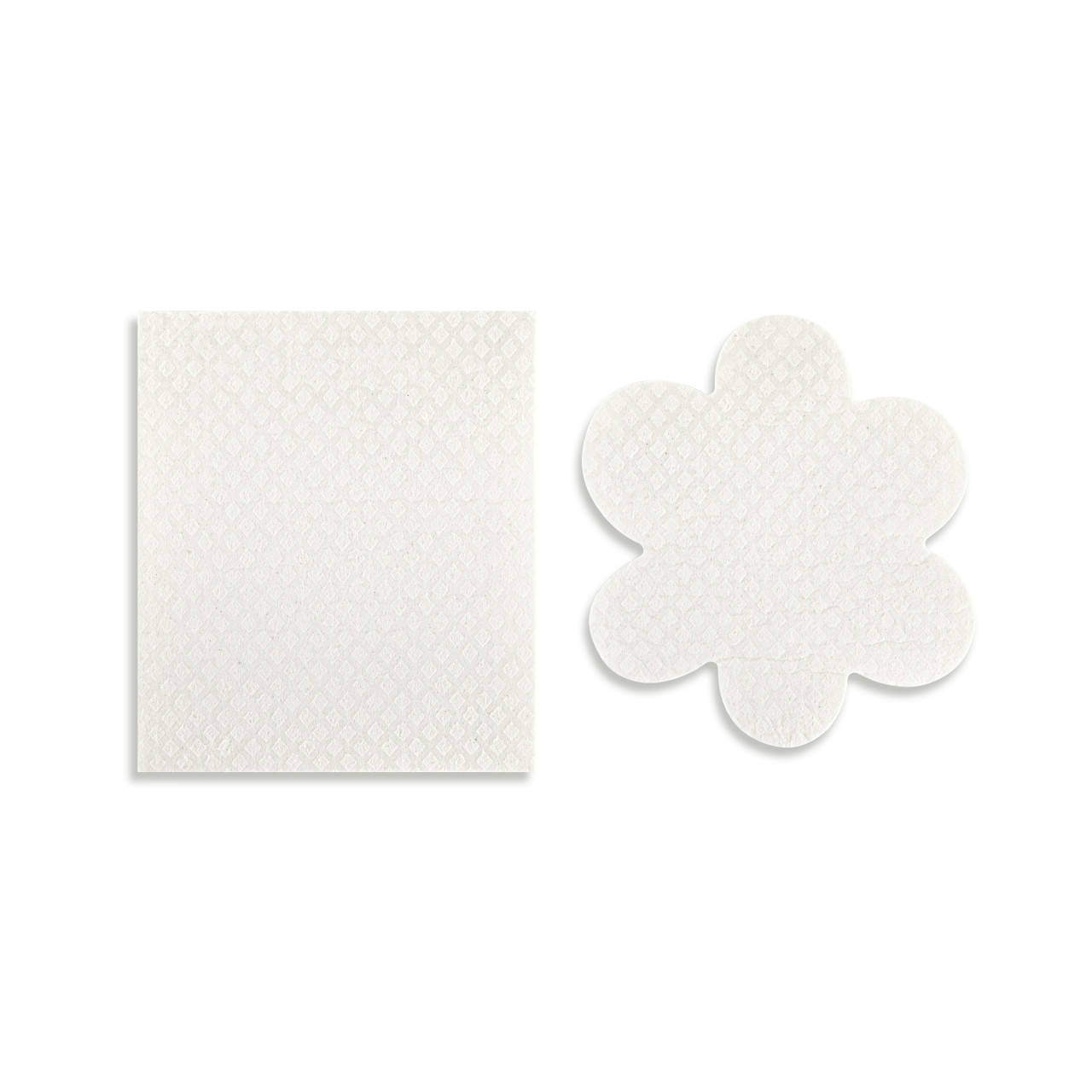 Black & White Floral Shaped Biodegradable Dish Cloths thumbnail