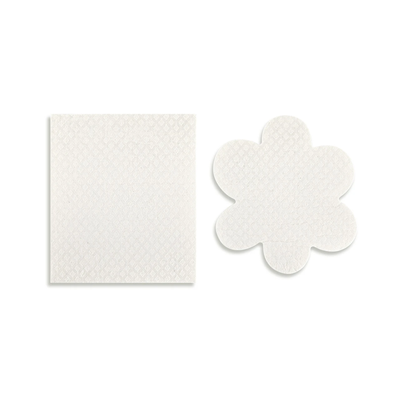 Black & White Floral Shaped Biodegradable Dish Cloths thumbnail