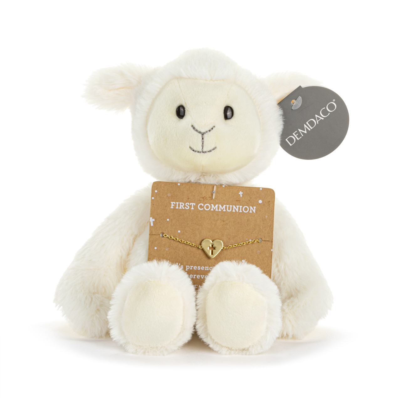 My First Communion Lamb + Bracelet - 8in thumbnail