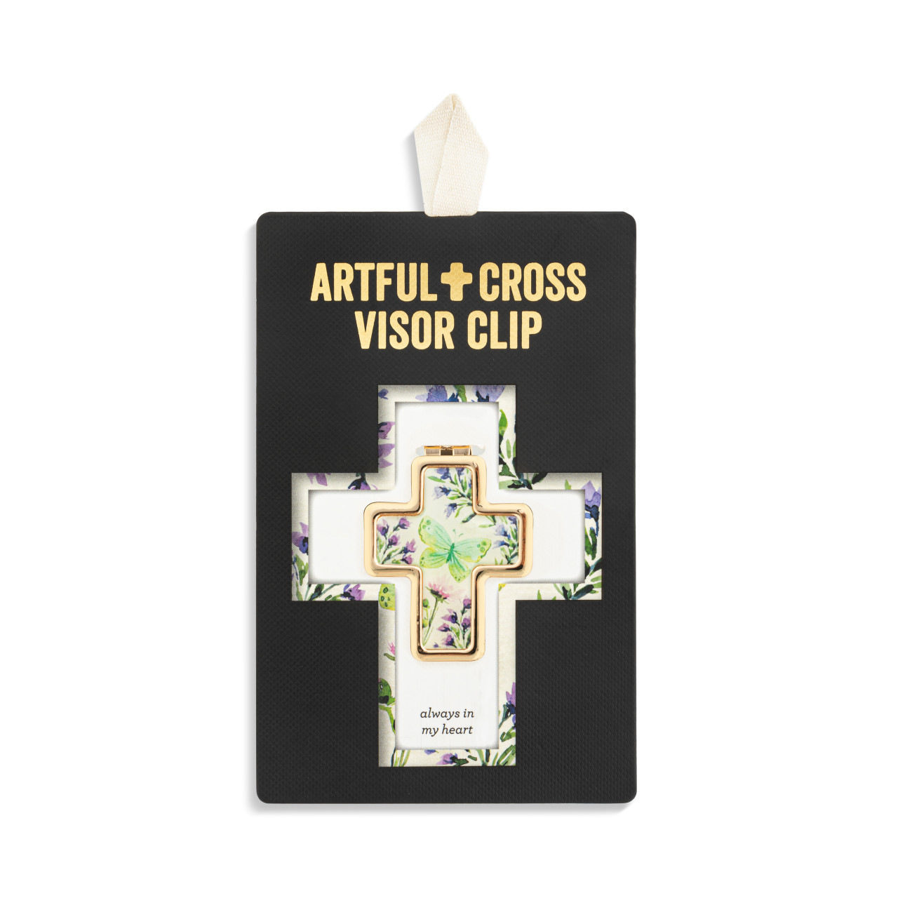 Artful Cross Always in my Heart Visor Clip thumbnail