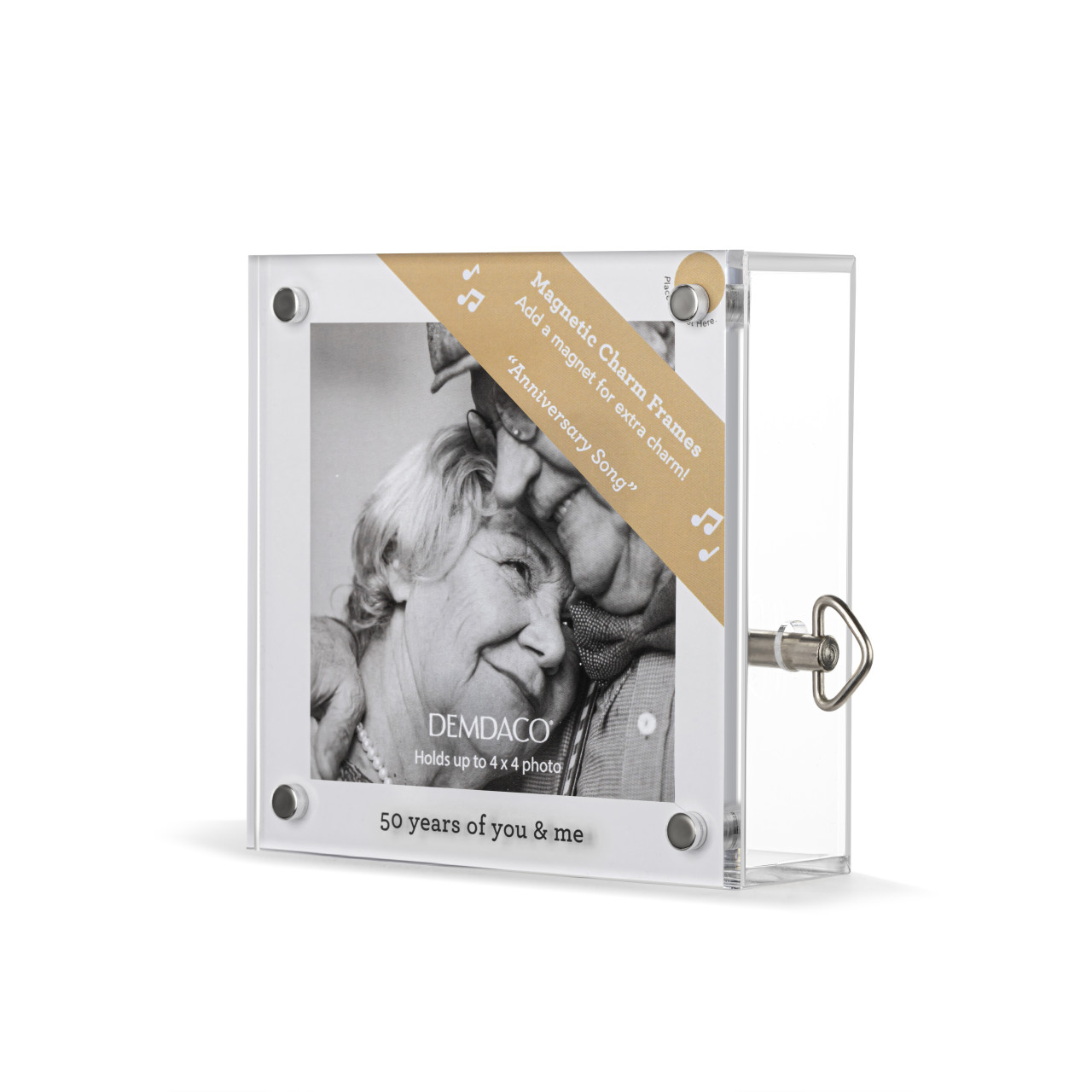 50 Years Acrylic Magnetic Musical Frame - 4in thumbnail