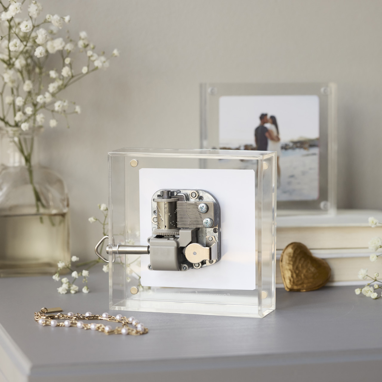 50 Years Acrylic Magnetic Musical Frame - 4in thumbnail