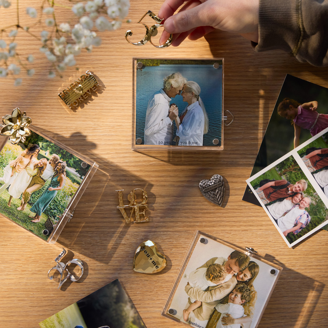 50 Years Acrylic Magnetic Musical Frame - 4in thumbnail