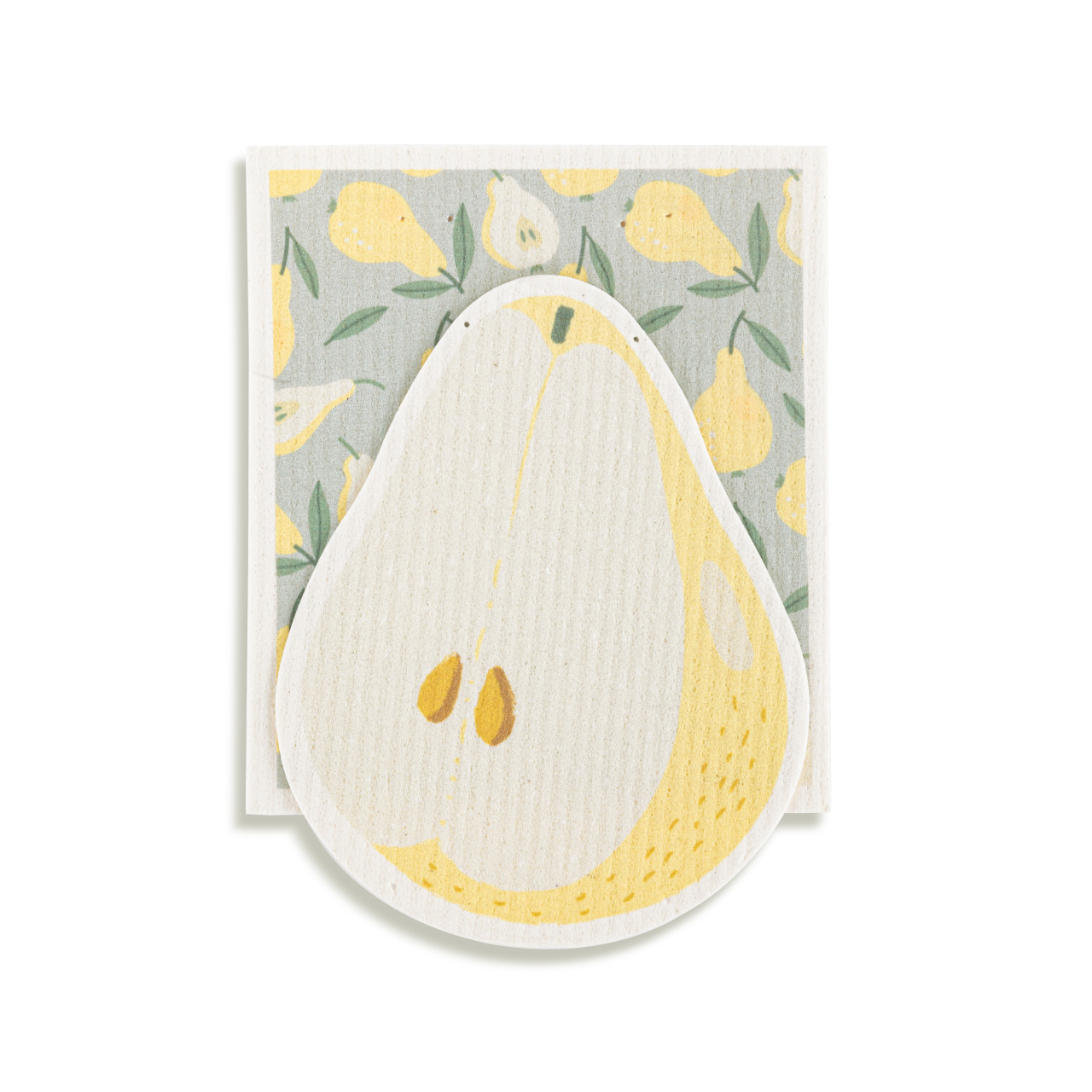 Pear Shaped Biodegradable Dish Cloths Set of 2 thumbnail