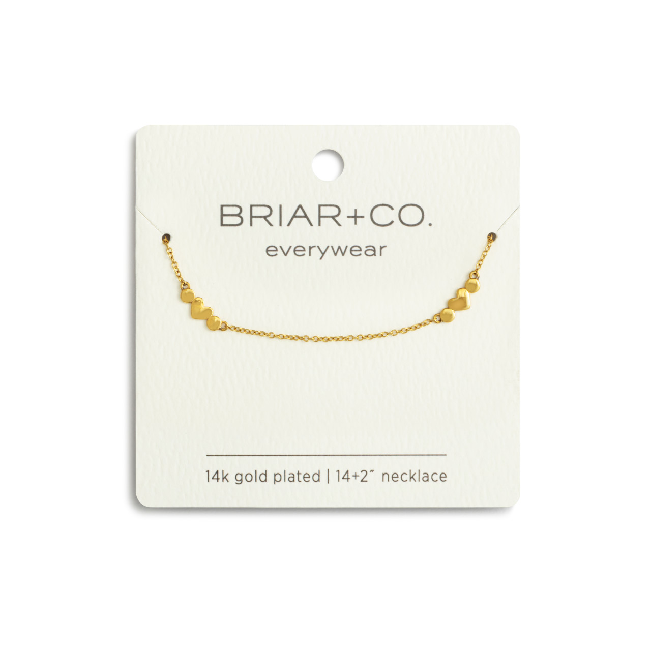 Gold Heart Chain Necklace thumbnail