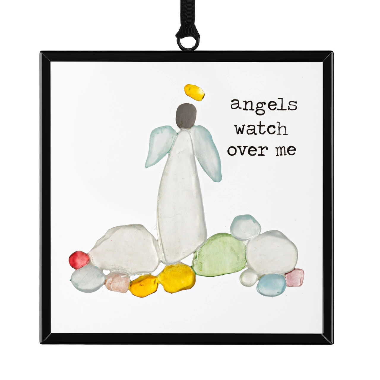 Angels Watch Over Me Suncatcher - 3x3in thumbnail