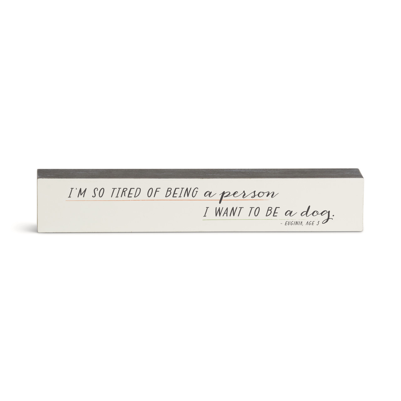 Tired of Being a Person Wall Art - 12x2in thumbnail