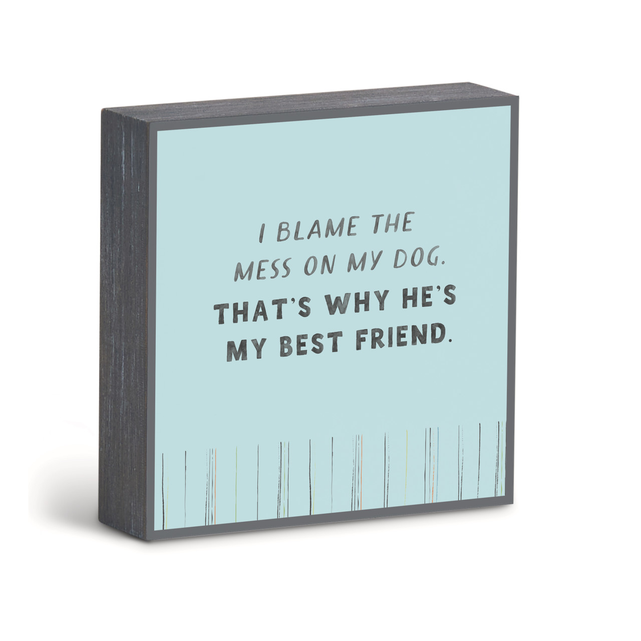 Blame the Mess on My Dog Wall Art - 6"sq thumbnail