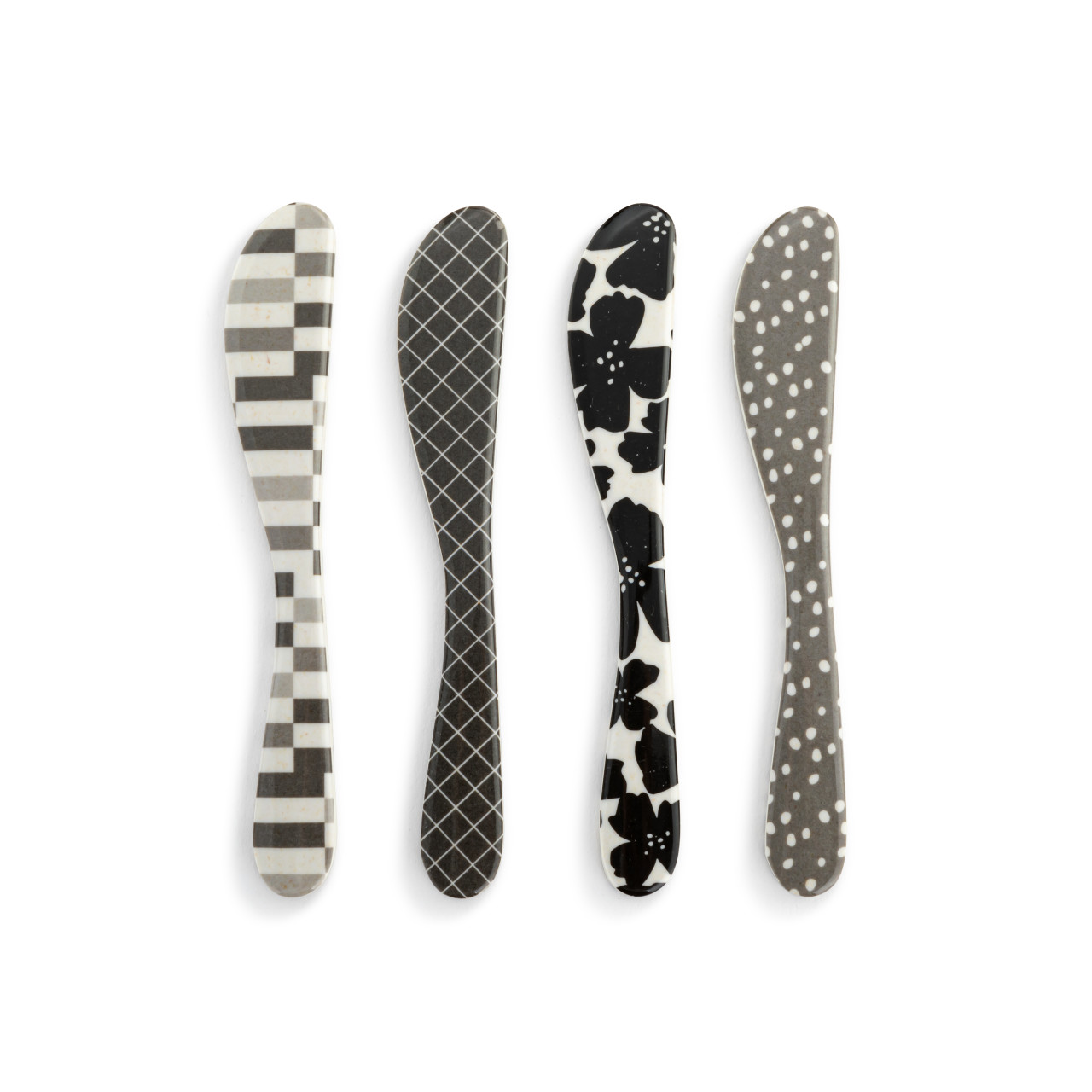 Neutral Tones Bamboo Melamine Spreaders Set of 4 thumbnail