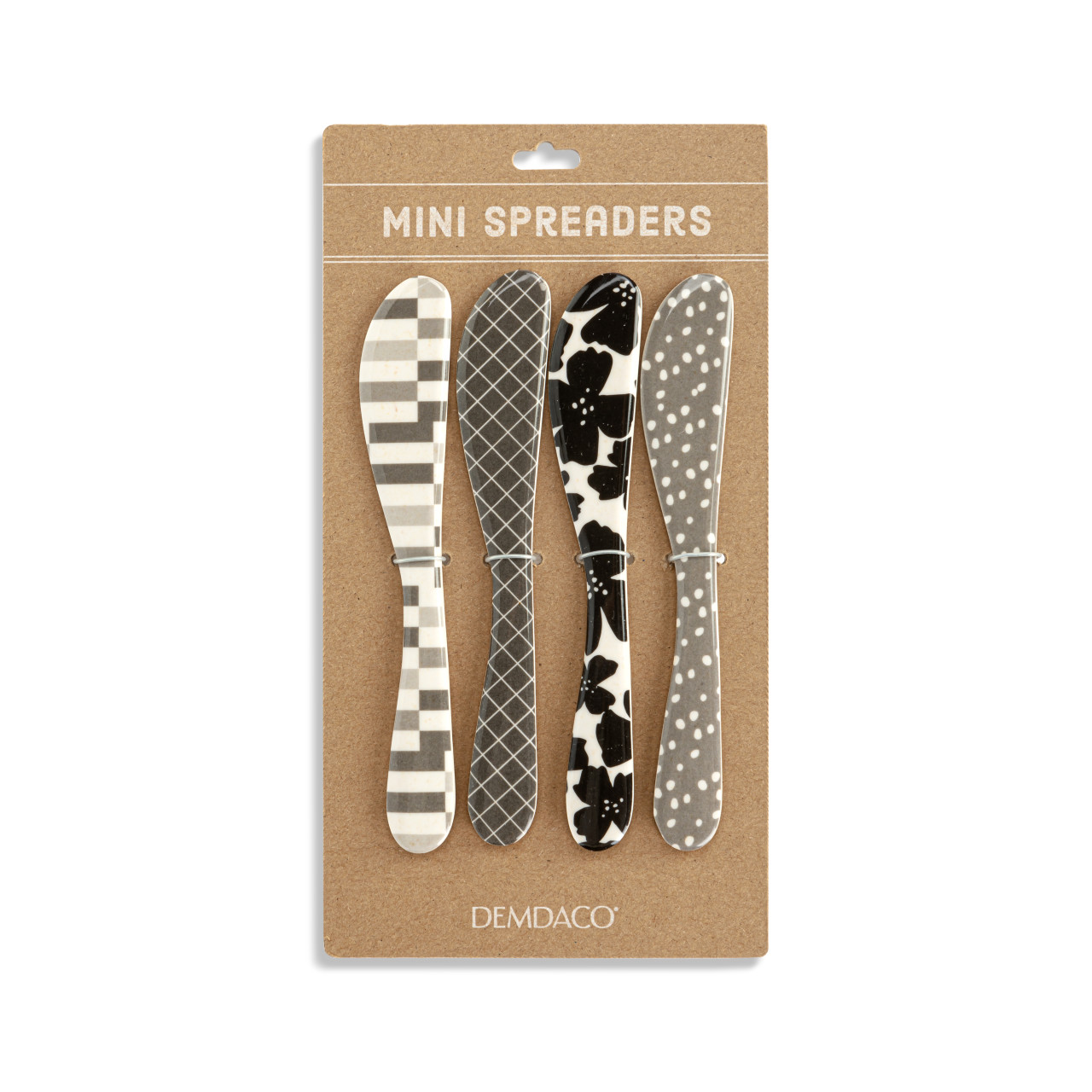 Neutral Tones Bamboo Melamine Spreaders Set of 4 thumbnail