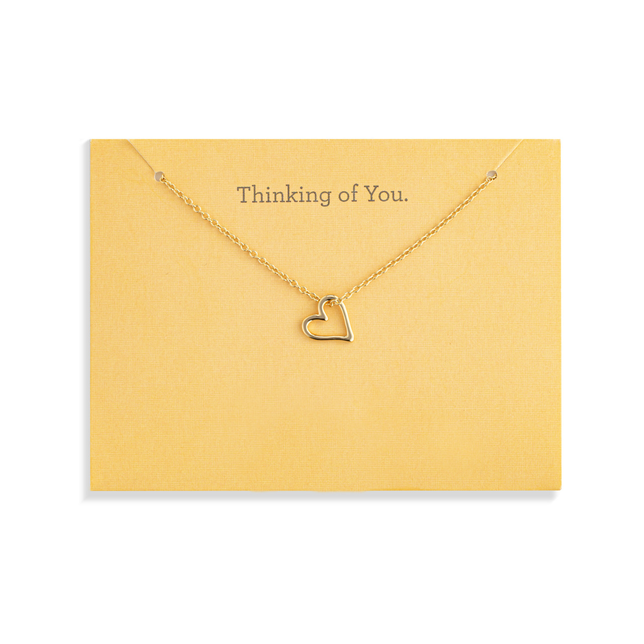 Thinking of You Floral Card & Gold Necklace-16in thumbnail
