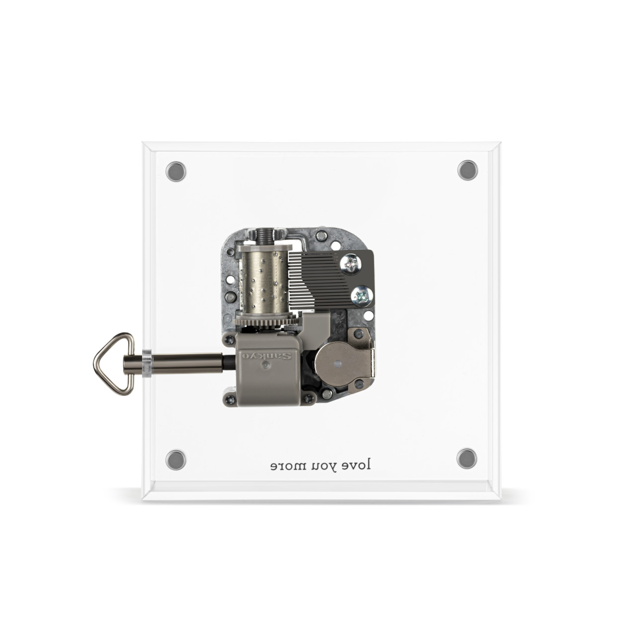 Love You More Acrylic Magnetic Musical Frame - 4in thumbnail