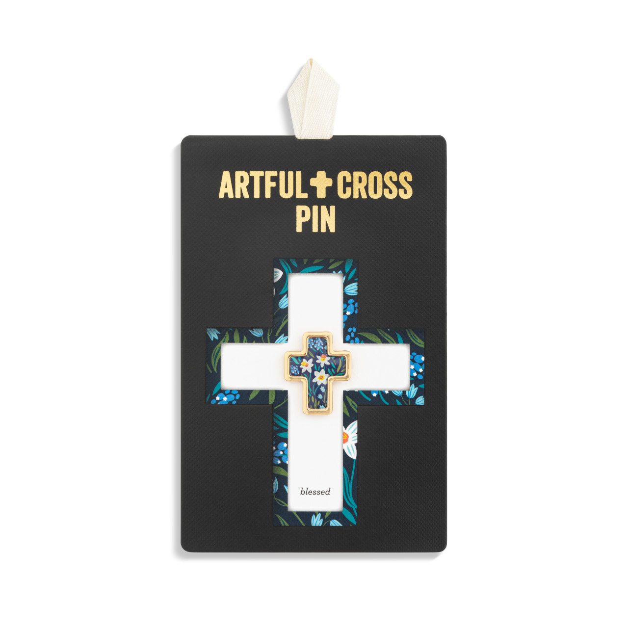 Artful Cross Blessed Pin thumbnail
