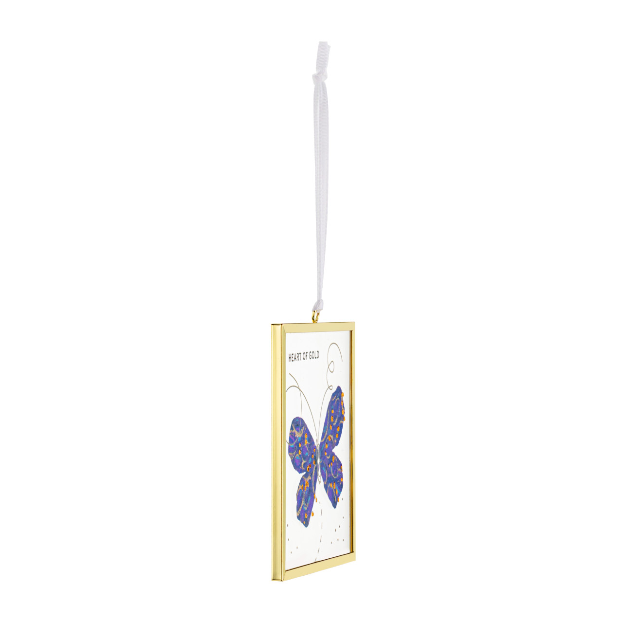 Heart of Gold Butterfly Suncatcher - 3x3in thumbnail
