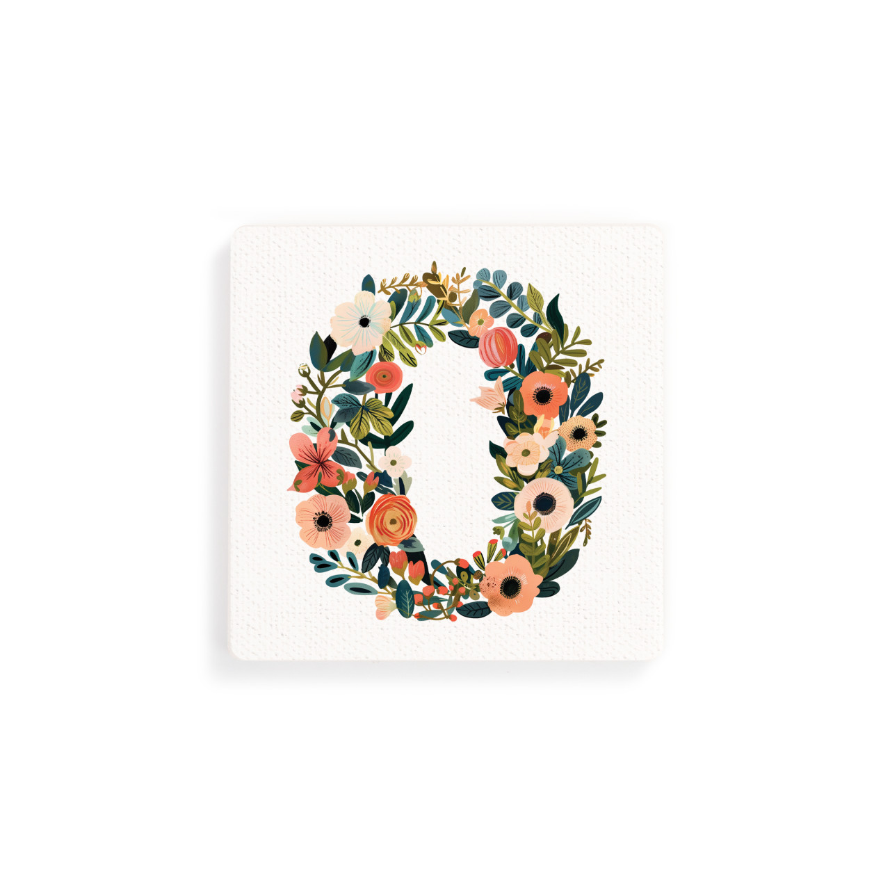 O Monogram Coasters - Set of 4 thumbnail