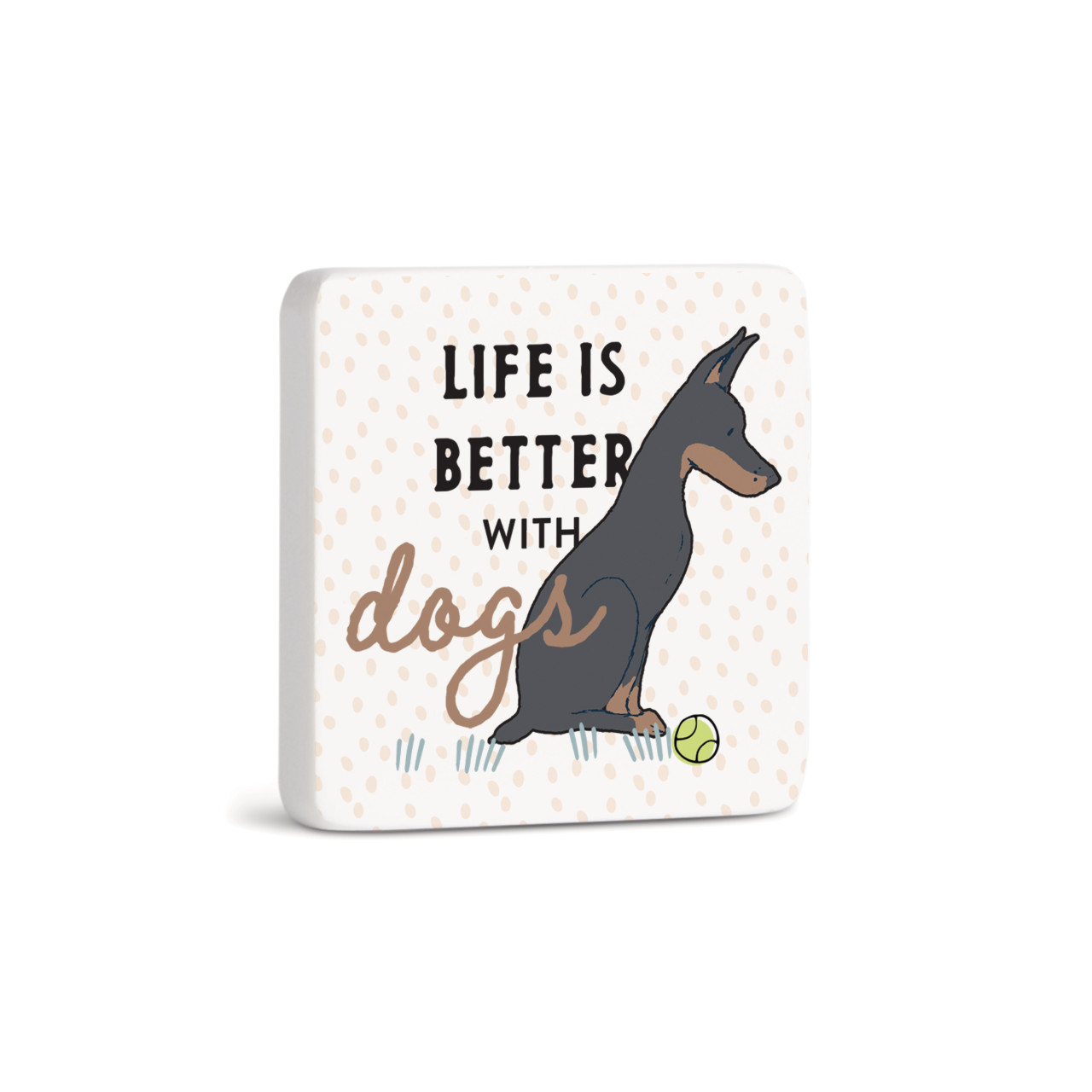 Dobermann Dog Magnet - Bone thumbnail