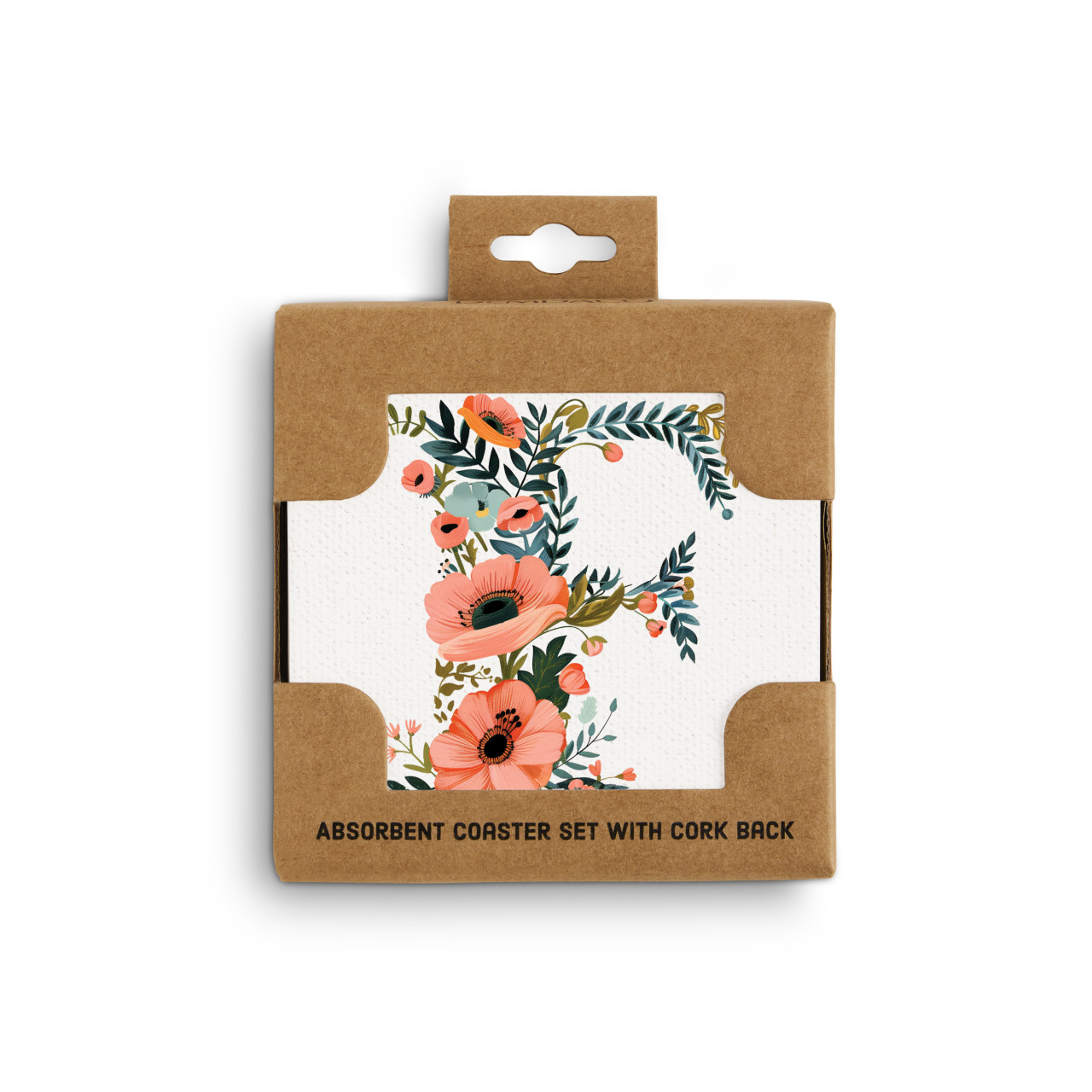 F Monogram Coasters - Set of 4 thumbnail