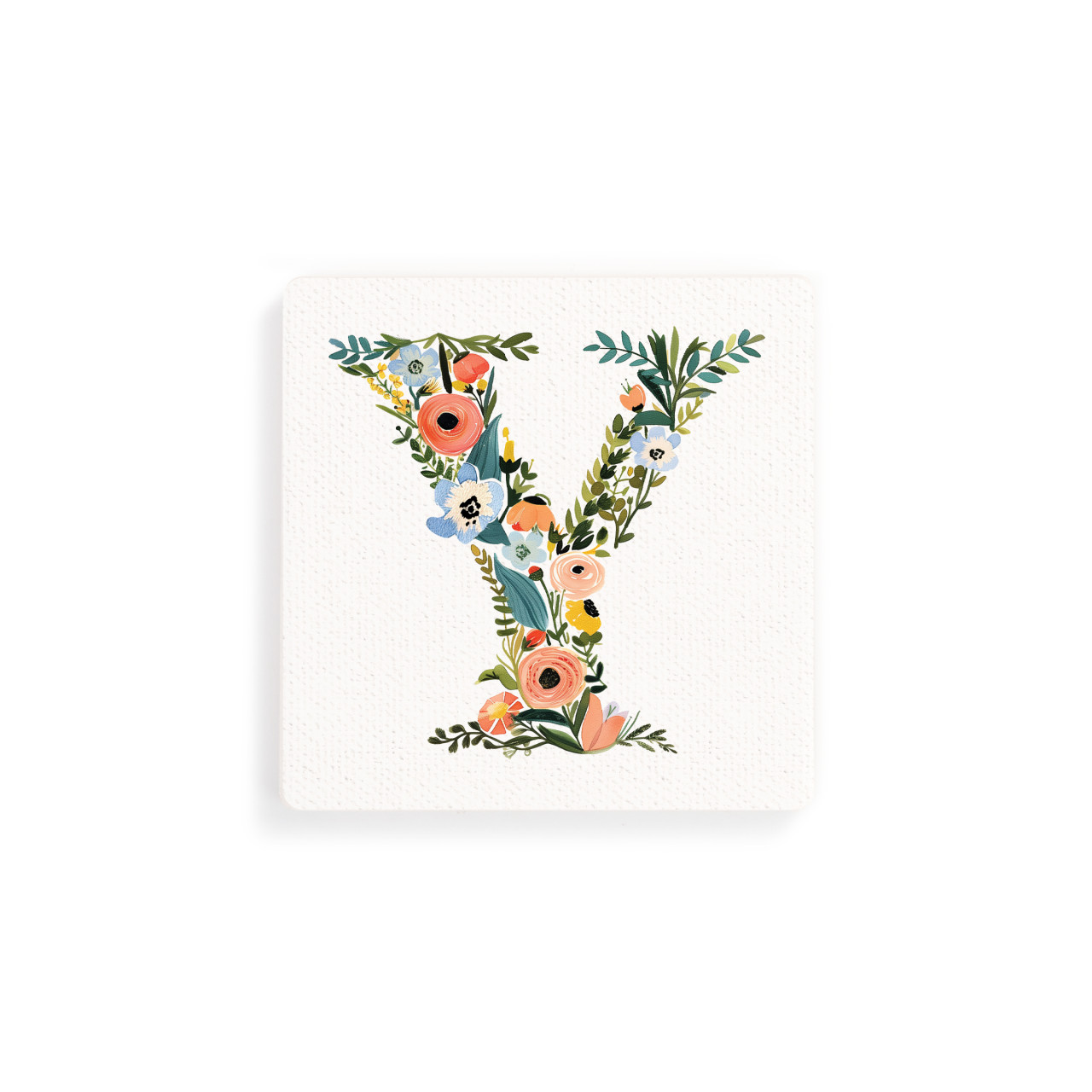 Y Monogram Coasters - Set of 4 thumbnail