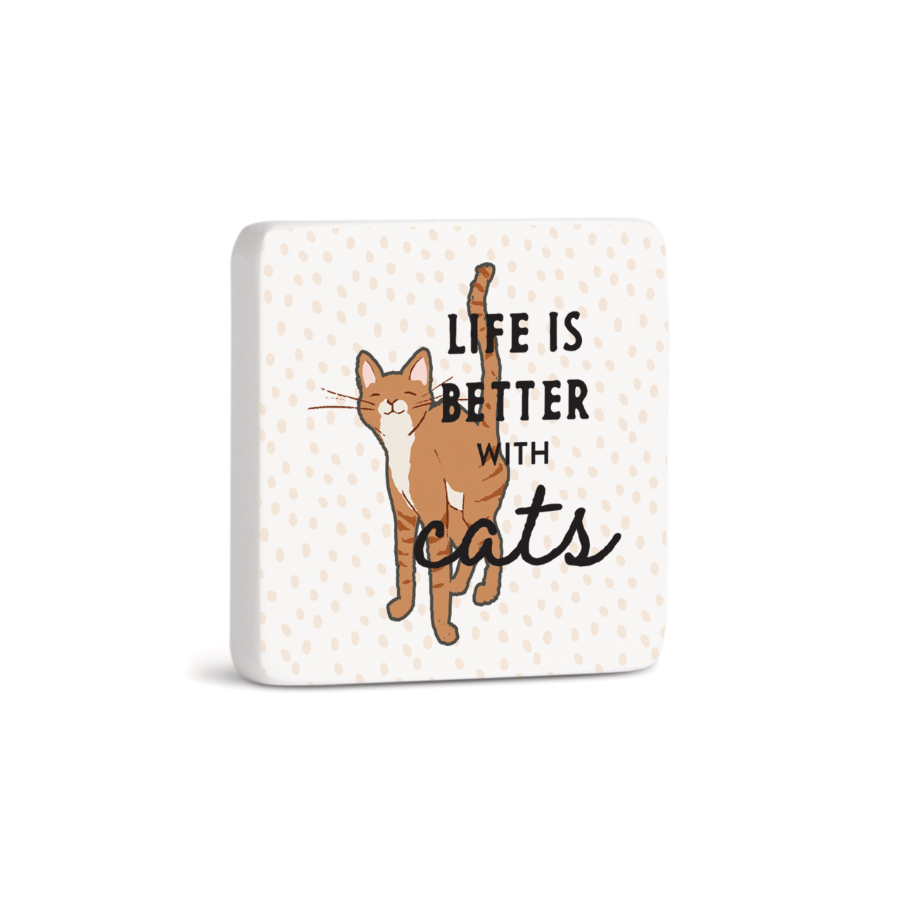 Tabby Cat Magnet - Bone thumbnail