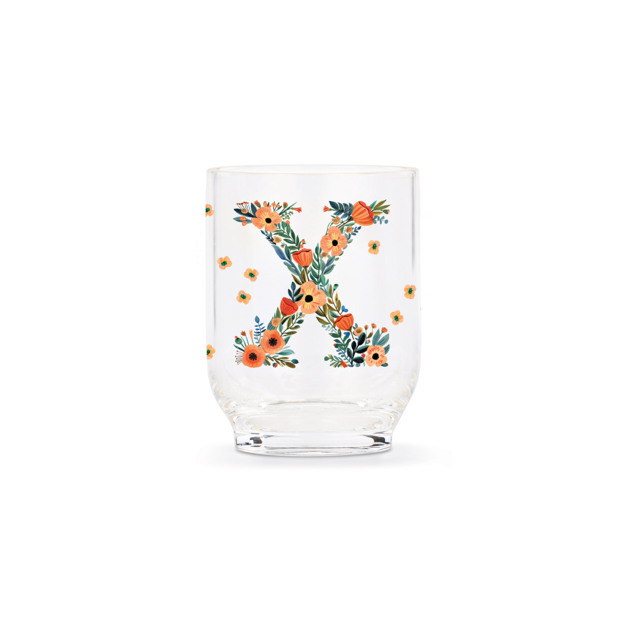 X Monogram Acrylic Tumbler - 14 oz. thumbnail