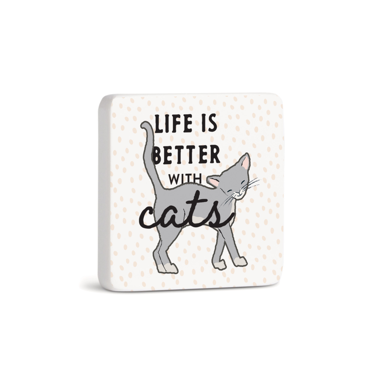 Gray Cat Magnet - Bone thumbnail