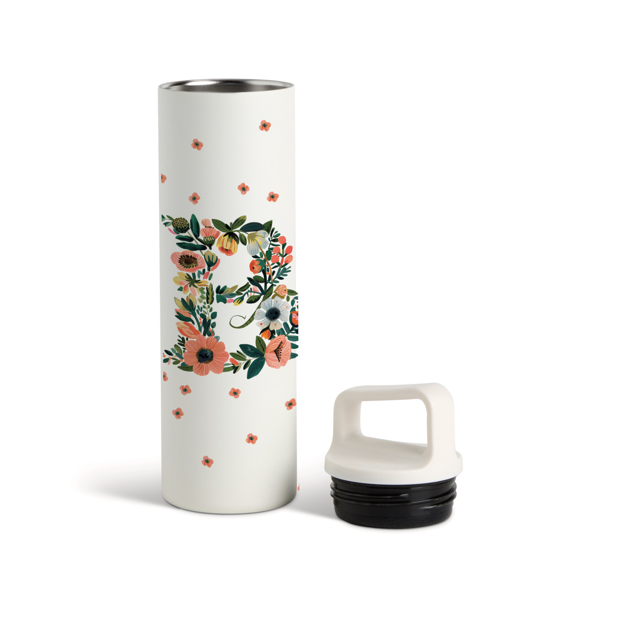 B Monogram Water Bottle - White 20oz thumbnail