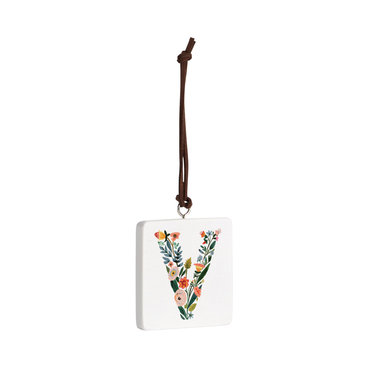 V Monogram Ornament - Bone thumbnail