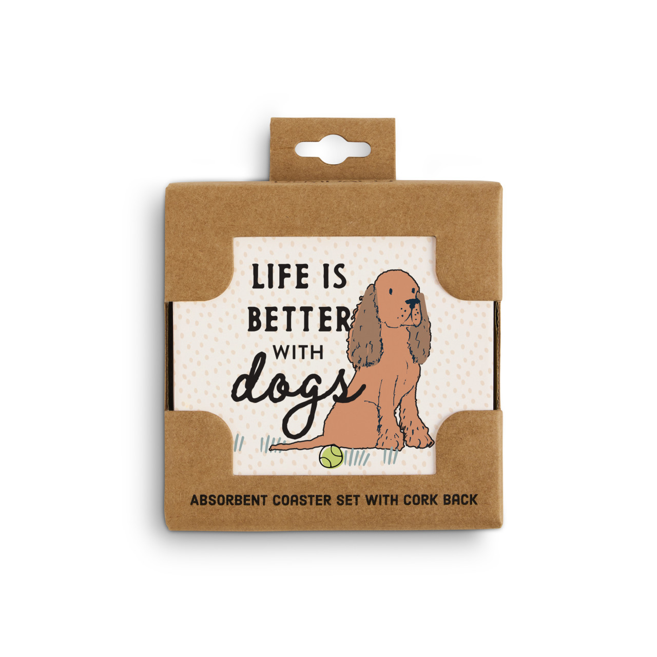 Spaniel Dog Coasters - Set of 4 thumbnail