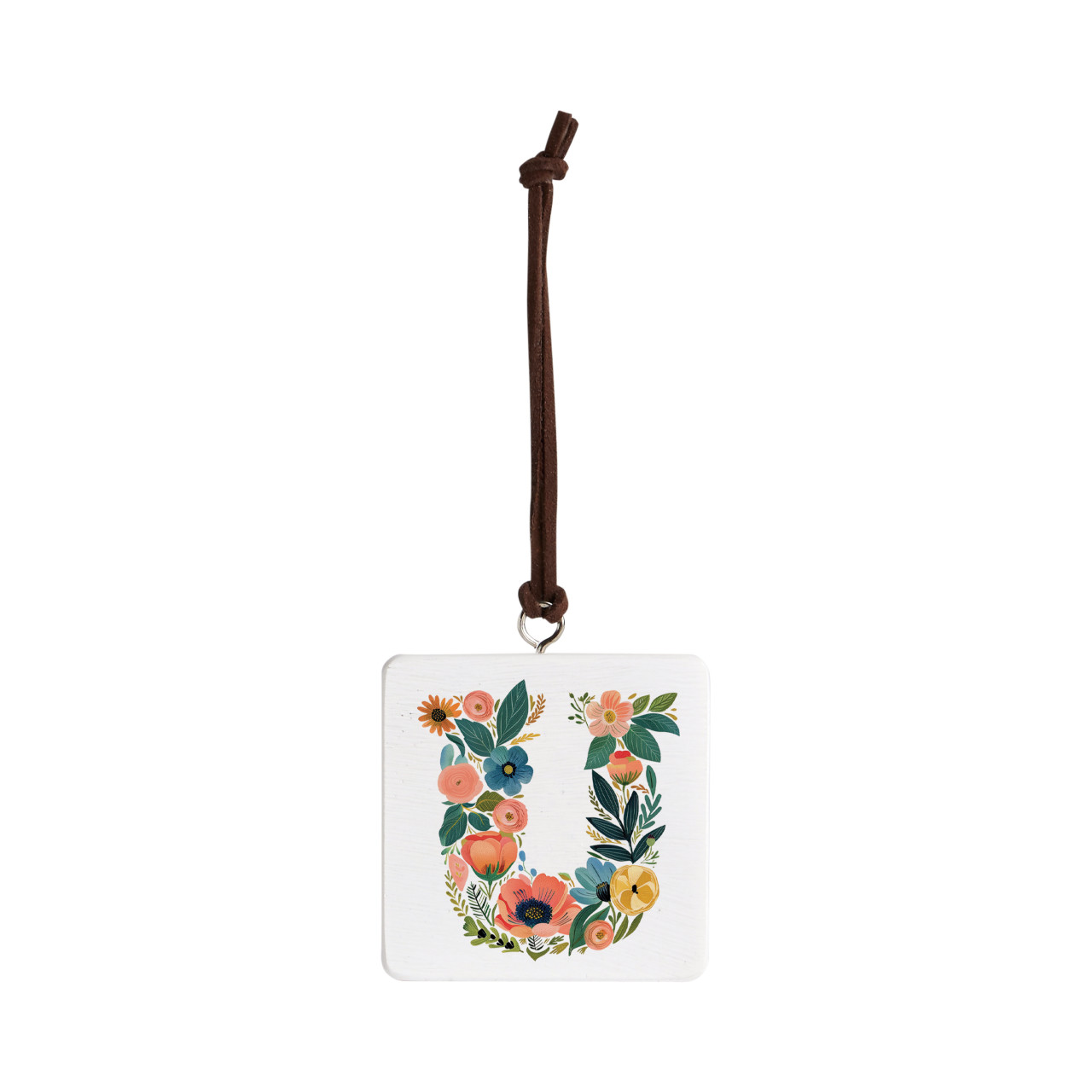 U Monogram Ornament - Bone thumbnail