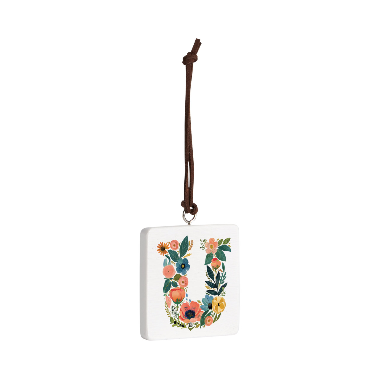 U Monogram Ornament - Bone thumbnail