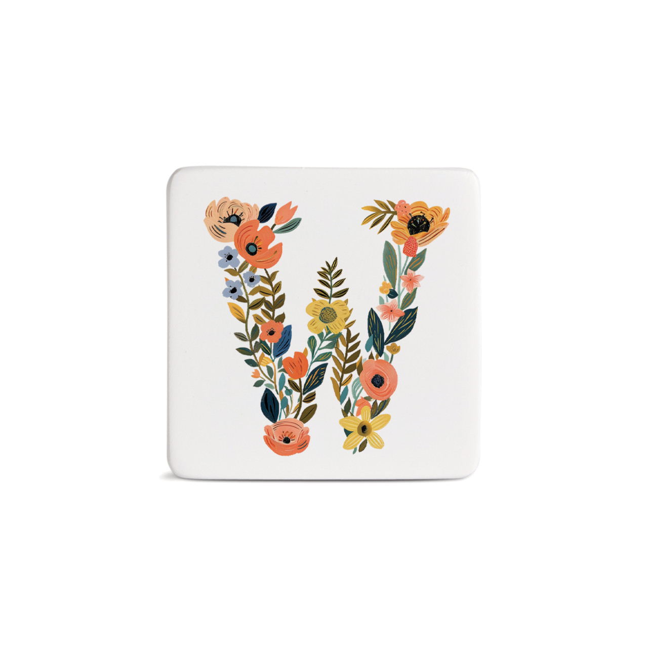 W Monogram Magnet - Bone thumbnail