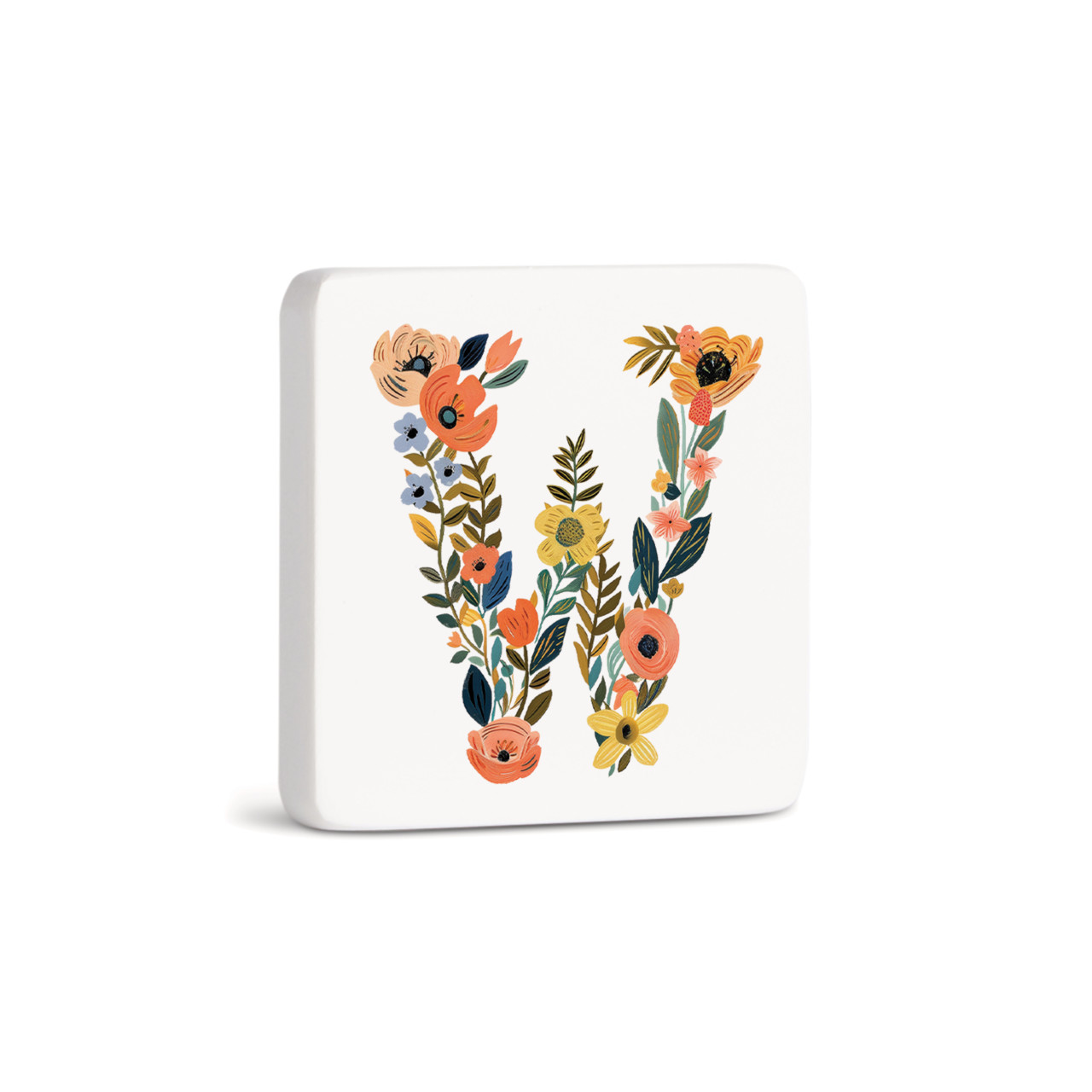 W Monogram Magnet - Bone thumbnail