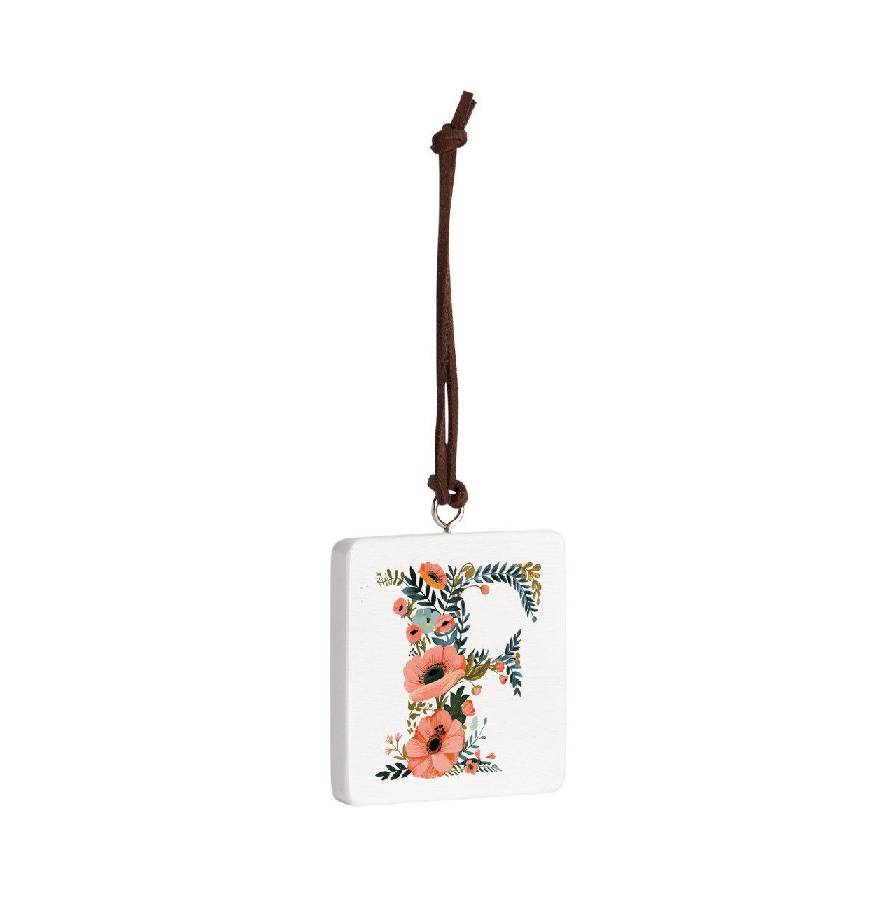 F Monogram Ornament - Bone thumbnail