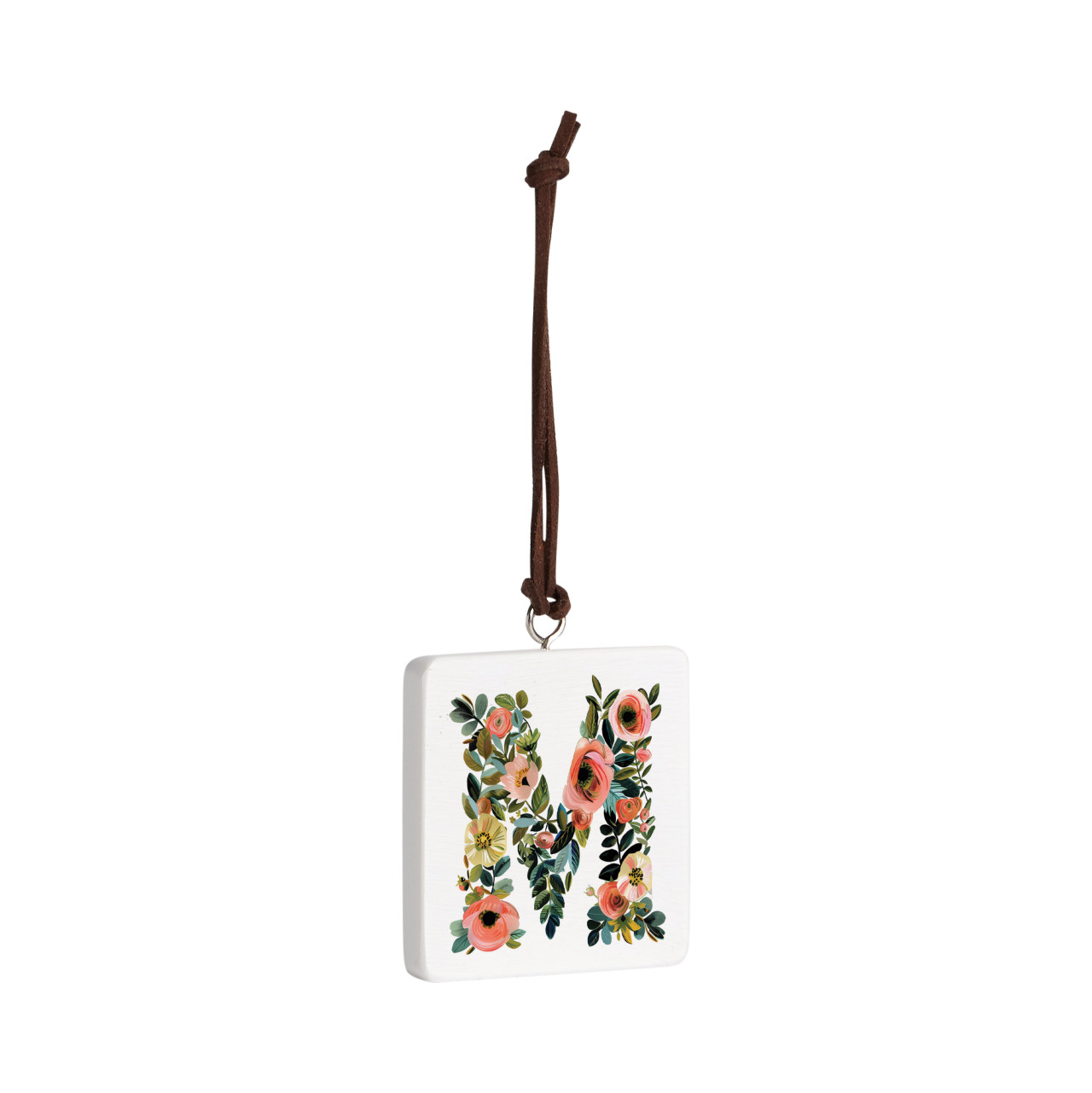 M Monogram Ornament - Bone thumbnail