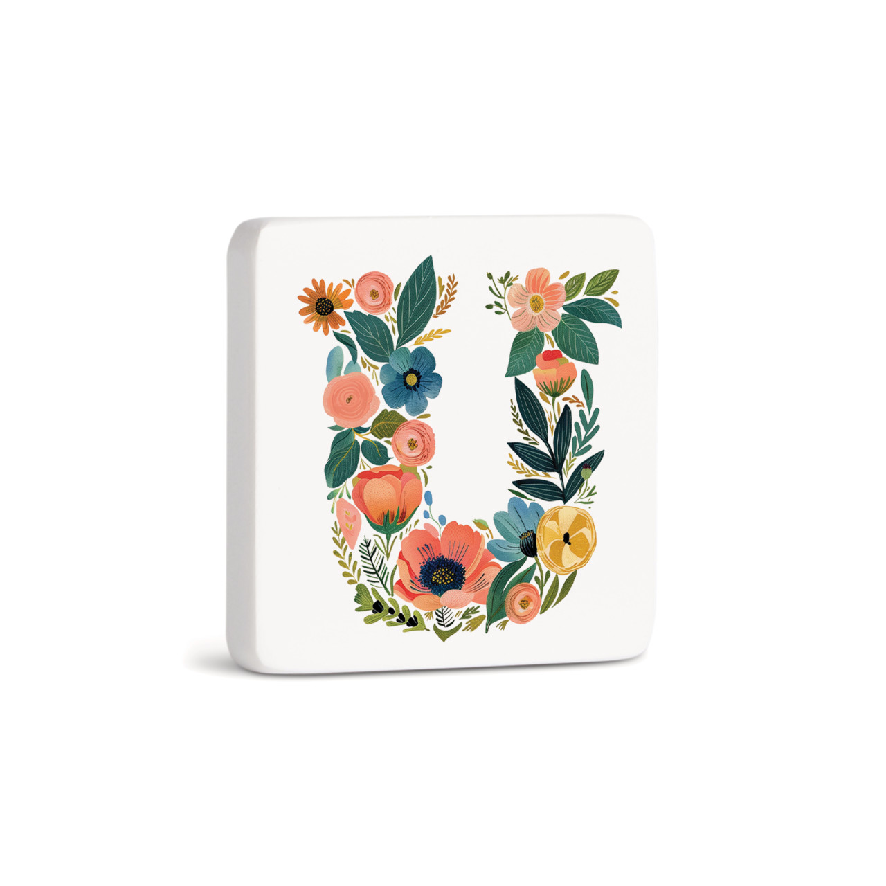 U Monogram Magnet - Bone thumbnail