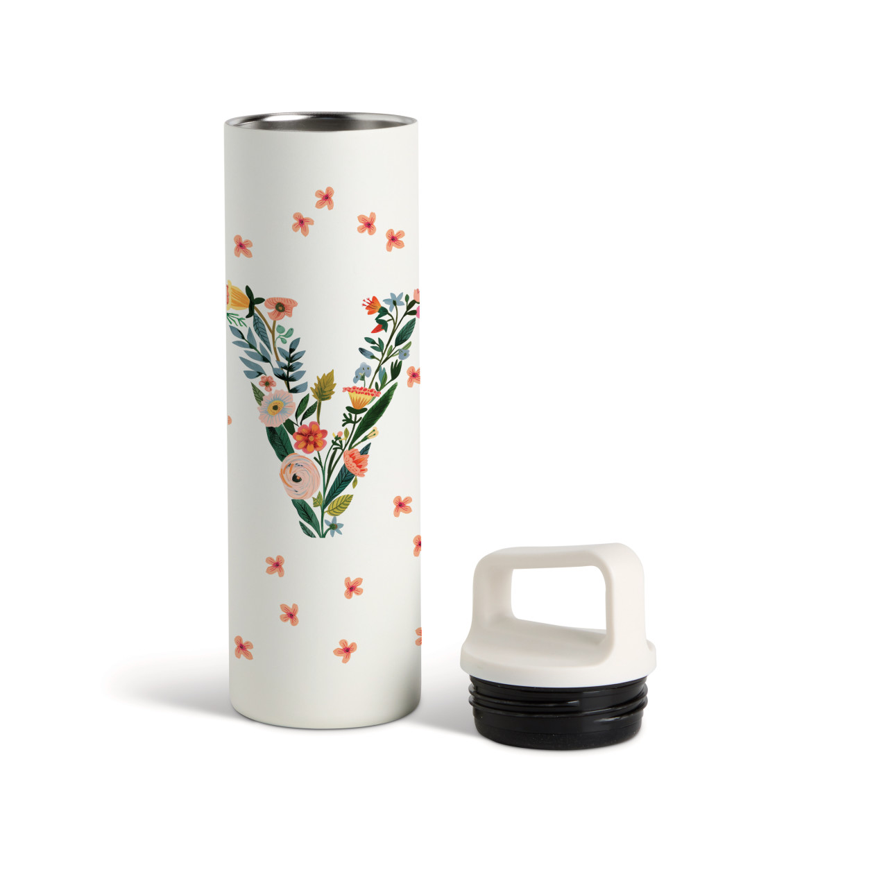 V Monogram Water Bottle - White 20oz thumbnail